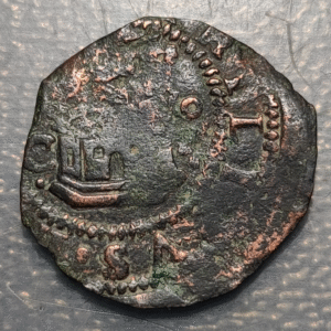 ESPAÑA CUENCA FELIPE II 2 MARAVEDIS S/F (1577-1582)