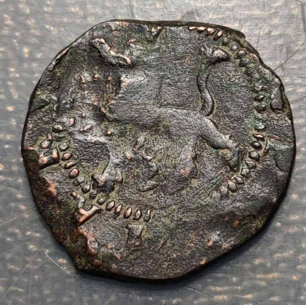 ESPAÑA CUENCA FELIPE II 2 MARAVEDIS S/F (1577-1582) - Imagen 2