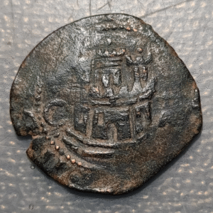 ESPAÑA CUENCA FELIPE II 2 MARAVEDIS S/F (1582-1585)