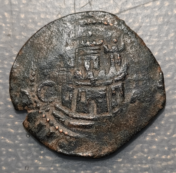 ESPAÑA CUENCA FELIPE II 2 MARAVEDIS S/F (1582-1585)