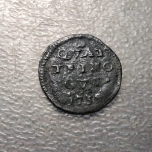 ESTADOS PAPALES PONTIFICIO VATICANO CLEMENTE XII GUBBIO QUATTRINO 1739