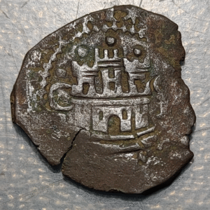 ESPAÑA CUENCA FELIPE II 2 MARAVEDIS S/F (1586-1591)