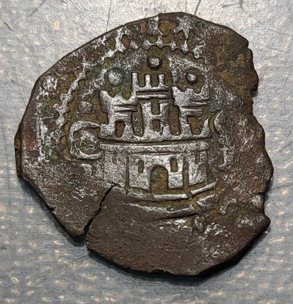 ESPAÑA CUENCA FELIPE II 2 MARAVEDIS S/F (1586-1591)
