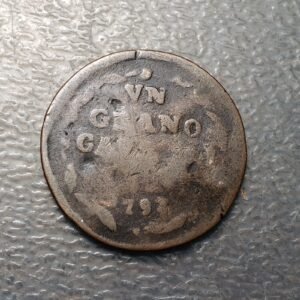 IMPERIO ESPAÑOL ITALIA NAPOLES NAPOLI FERDINANDO IV 1 GRANO 12 CAVALLI 1792 ?