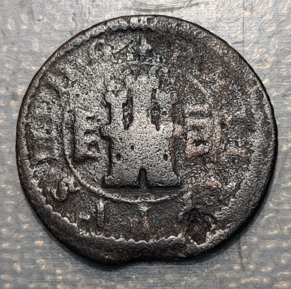 ESPAÑA SEGOVIA FELIPE III 4 MARAVEDIS 1608 - Imagen 2