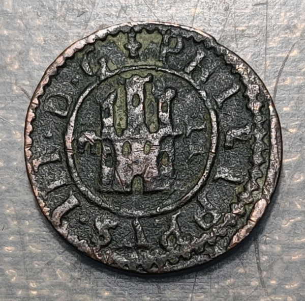 ESPAÑA SEGOVIA FELIPE III 2 MARAVEDIS 1603 - Imagen 2