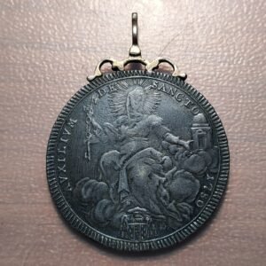 ESTADOS PAPALES PIO VI 1 ESCUDO 1 SCUDO 1780 COLGADA