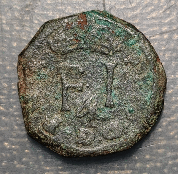 ESPAÑA PAMPLONA FELIPE III 4 CORNADOS S/F (1608-1611) - Imagen 2