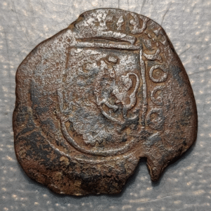 ESPAÑA FELIPE III RESELLO VIII MARAVEDIS SEVILLA 1603-06 SOBRE 8 MARAV. MARTILLO