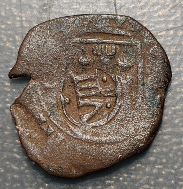 ESPAÑA FELIPE III RESELLO VIII MARAVEDIS SEVILLA 1603-06 SOBRE 8 MARAV. MARTILLO - Imagen 2