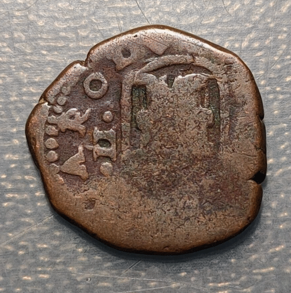 ESPAÑA SPAIN LA CORUÑA CARLOS II 2 MARAVEDIS 1695 APROVECHANDO CAÑO ANTIGUO - Imagen 2
