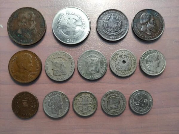 LOTE 14 MONEDAS SUDAMERICA AMERICA DEL SUR SOUTH AMERICA