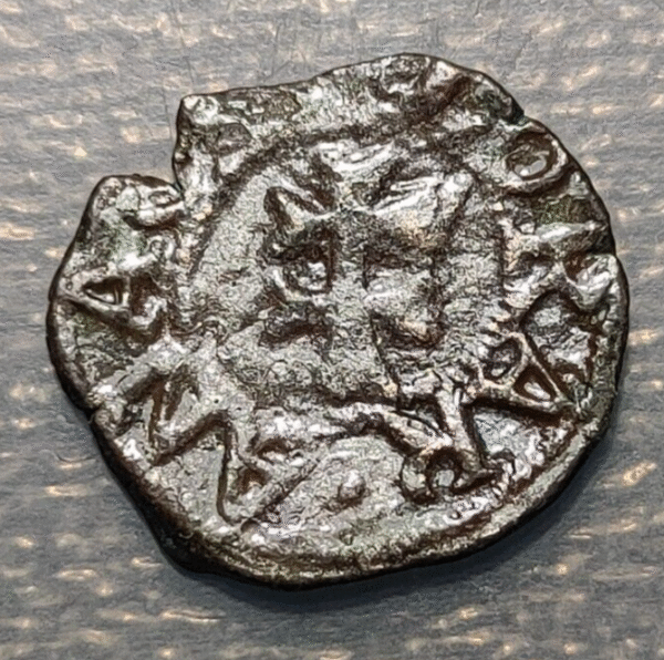 ESPAÑA SPAIN ZARAGOZA FELIPE IV DINERO S/F SIN FECHA (1621-1665) MBC - Imagen 2