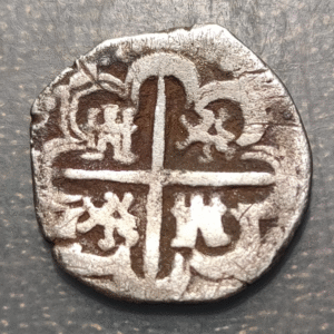 SPAIN SEVILLE PHILIP II 2 REALES 1593?