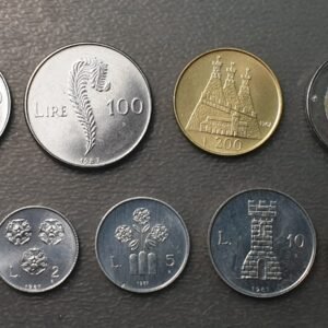 SAN MARINO 1987 SERIE ANUAL MONEDAS  1+2+5+10+20+50+100+200+500 LIRE SC UNC