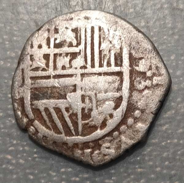 SPAIN SEVILLE PHILIP II 2 REALES 1593? - Imagen 2