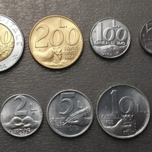 SAN MARINO 1991 SERIE ANUAL MONEDAS  1+2+5+10+20+50+100+200+500 LIRE SC UNC