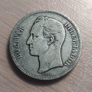 VENEZUELA 5 BOLIVARES 1903 MBC-