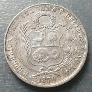 PERU LIMA 1 SOL 1870 YJ