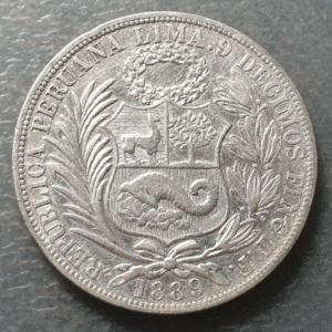 PERU LIMA PERU LIMA 1 SOL 1889 TF