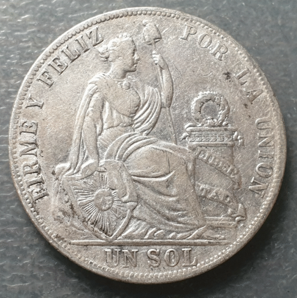 PERU LIMA PERU LIMA 1 SOL 1889 TF - Imagen 2
