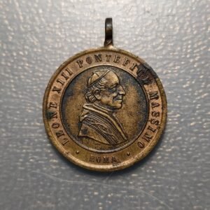 MEDALLA RELIGIOSA PAPA LEON XIII (1873- 1903) - 50 AÑOS SACERDOCIO 1888