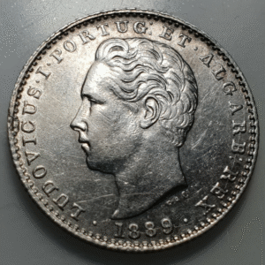 PORTUGAL LUIS I 100 REIS 1889 EBC/EBC+
