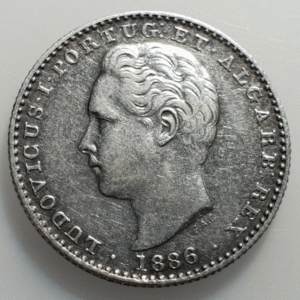 PORTUGAL LUIS I 100 REIS 1886 EBC