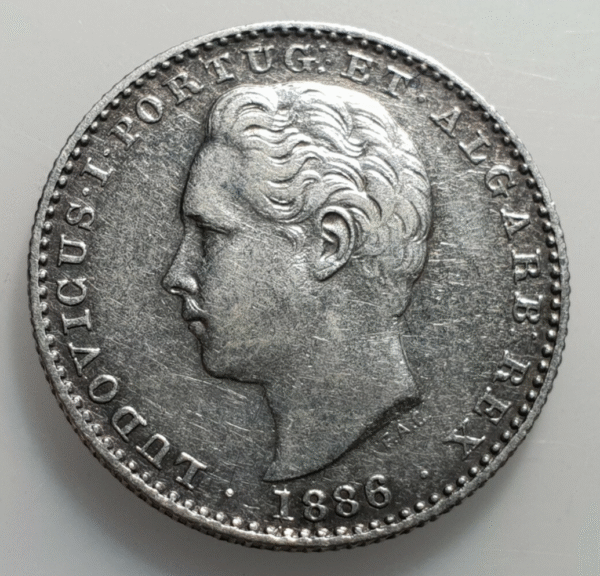 PORTUGAL LUIS I 100 REIS 1886 EBC