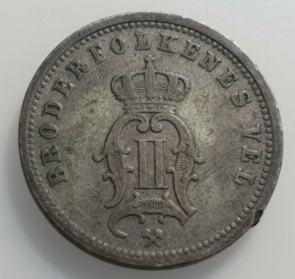NORUEGA NORWAY 25 ORE 1876 BC/BC+ - Imagen 2