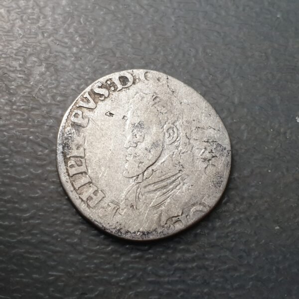 IMPERIO ESPAÑOL PAISES BAJOS DORDRECHT FELIPE II 1/5 FILIPSDAALDER S/F 5,40 g
