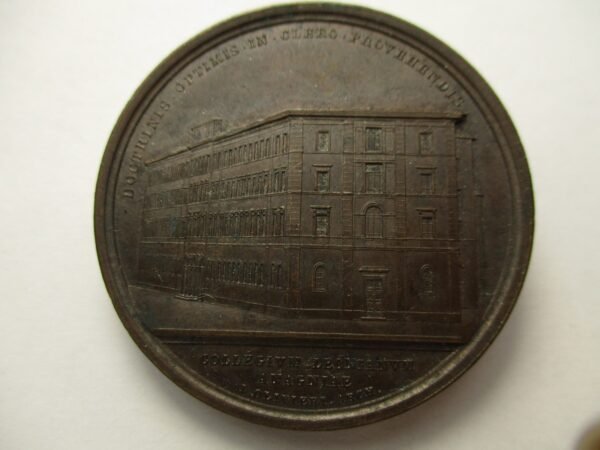 VATICANO MEDALLA ANUAL OFICIAL PAPA LEON XIII AÑO XX 1897 - BRONZE