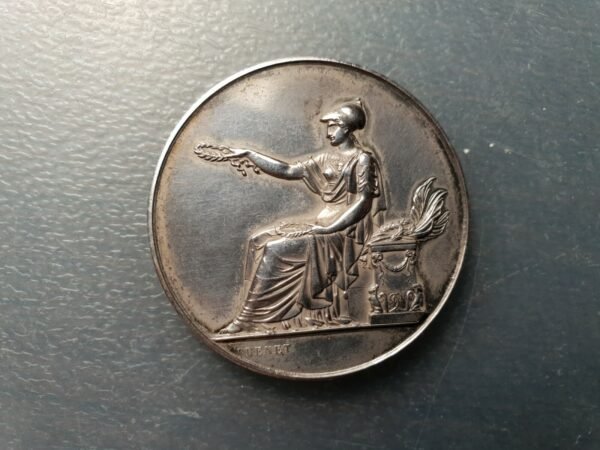 FRANCIA UNION FRANCESA DEL LA JUVENTUD MEDALLA PLATA 1889 41 mm