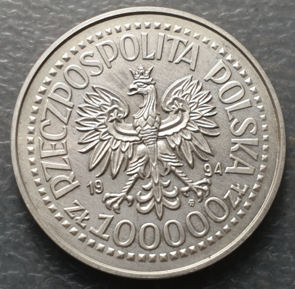 POLONIA POLAND 100000 ZLOTY 100000 ZLOTYCH 1994 Y-268 SC UNC - Imagen 2