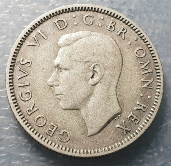 GRAN BRETAÑA - INGLATERRA - UK GEORGE VI SHILLING 1938 LEON ESCOCIA FECHA ESCASA - Imagen 2