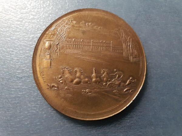 FRANCIA PALACIO REAL DE VERSAILLES MEDALLA BROZE 1970 54 mm