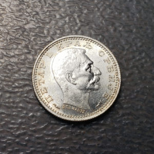 SERBIA 50 PARA 1915 SC-/SC BRILLO ORIGINAL