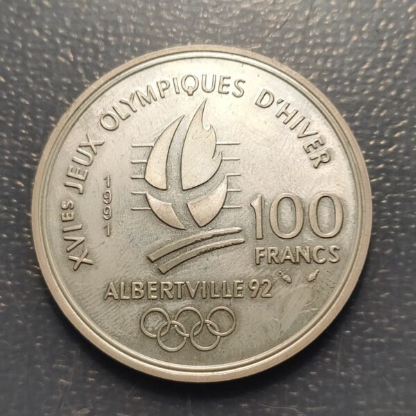 FRANCIA FRANCE 100 FRANCS 100 FRANCOS 1991 HOCKEY - Imagen 2