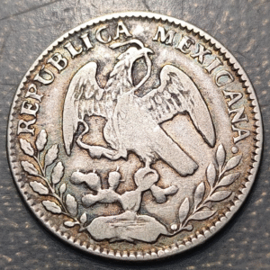 MEXICO GUANAJUATO 2 REALES 1859 Go PF