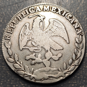 MEXICO ZACATECAS 4 REALES 1860 ZS MO