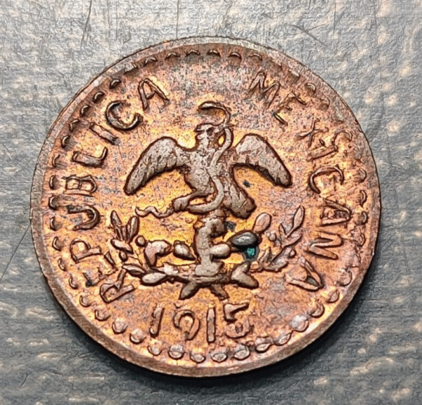 MEXICO PUEBLO OCAMPO 2 CENTAVOS 1915 RESTRIKE?