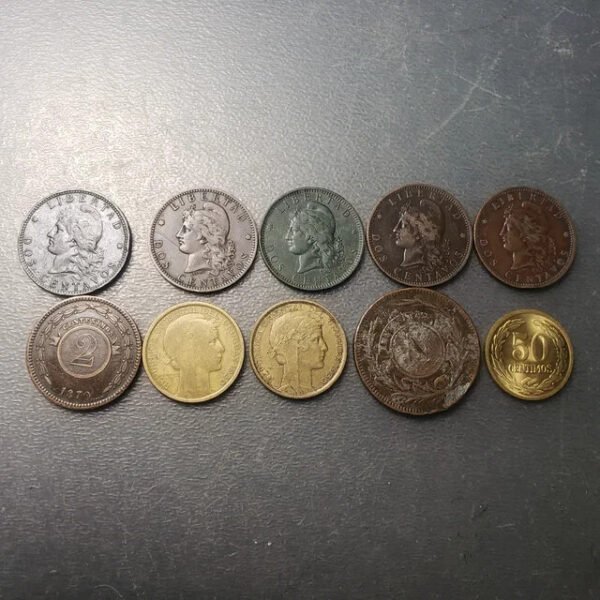LOTE 10 MONEDAS SUDAMERICA AMERICA DEL SUR SOUTH AMERICA - Imagen 2