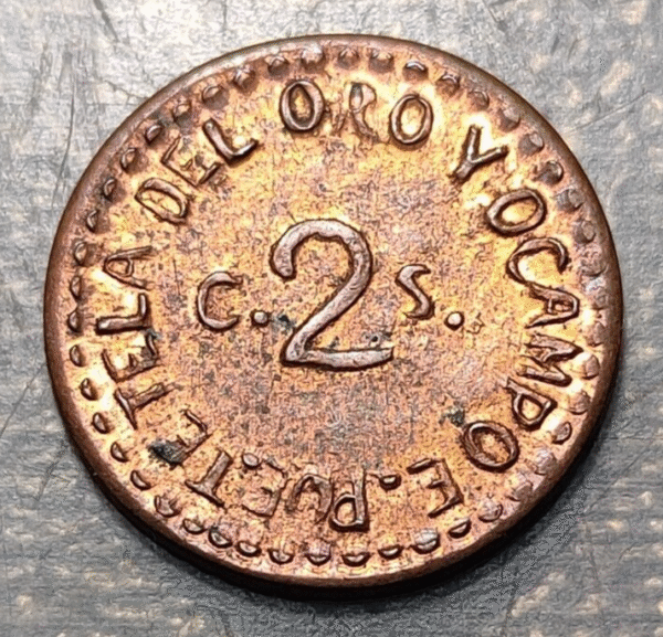 MEXICO PUEBLO OCAMPO 2 CENTAVOS 1915 RESTRIKE? - Imagen 2
