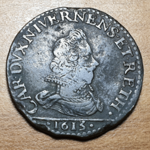 FRANCIA FRANCE ARDENNES PRINCIPADO ARCHES CHARLEVILLE CARLO I GONZAGA LIARD 1613