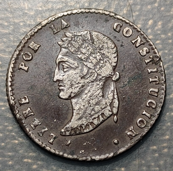 BOLIVIA POTOSI 1 SOL 1857 FJ