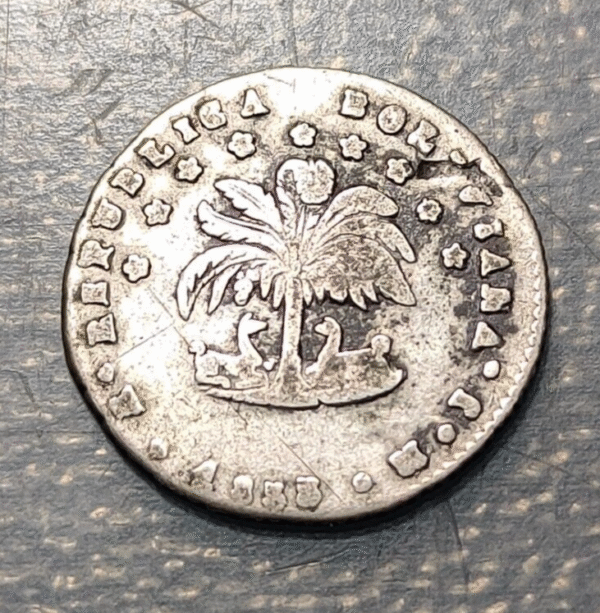 BOLIVIA POTOSI 1/2 SOL 1855? MJ - Imagen 2