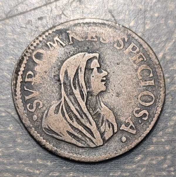 ITALY TUSCANY PISA COSIMO III MEDICI 1/2 GIULIO 1721 "SPECIOSA"