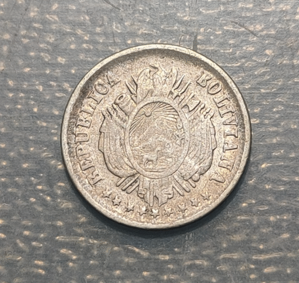 BOLIVIA 5 CENTAVOS 1873 FE KM 157.1 MBC
