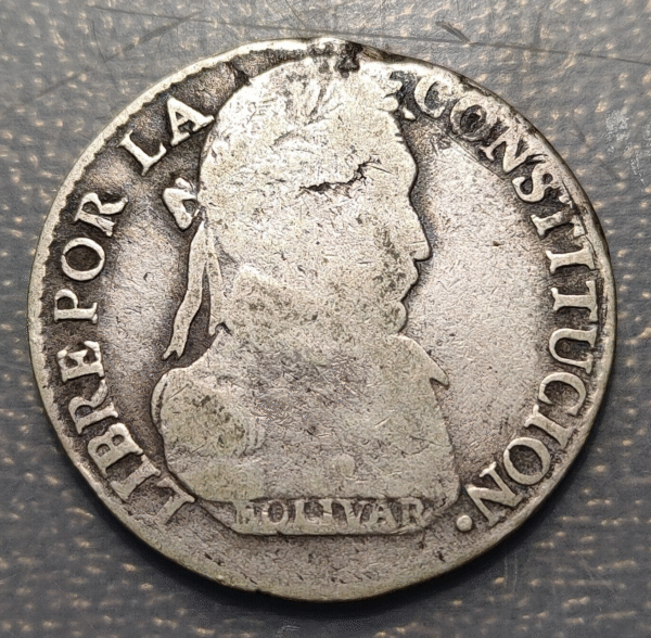 BOLIVIA POTOSI 4 SOLES 1830 IL BC