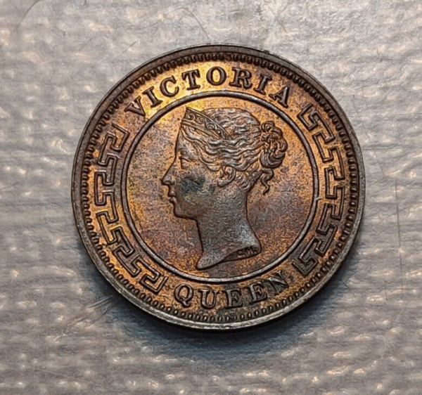 CEYLON CEILAN SRI LANKA VICTORIA 1/4 CENT 1898 SC UNC BRILLO ORIGINAL
